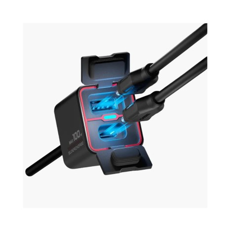 Chigee Technology TR100 2-weg USB-A/C snellader MFP0094 Chigee Technology TR100 2-weg USB-A/C snellader MFP0094